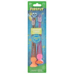Firefly Soft Lightup Timer Toothbrushes 2 ea