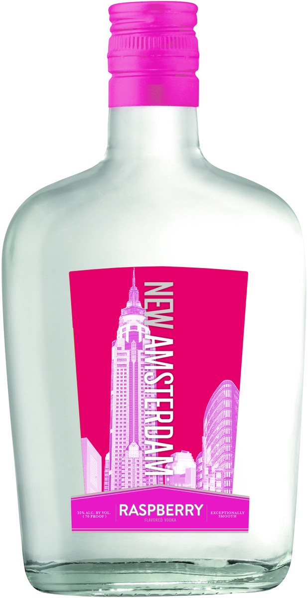 slide 2 of 2, New Amsterdam Raspberry Flavored Vodka 375ml, 375 ml