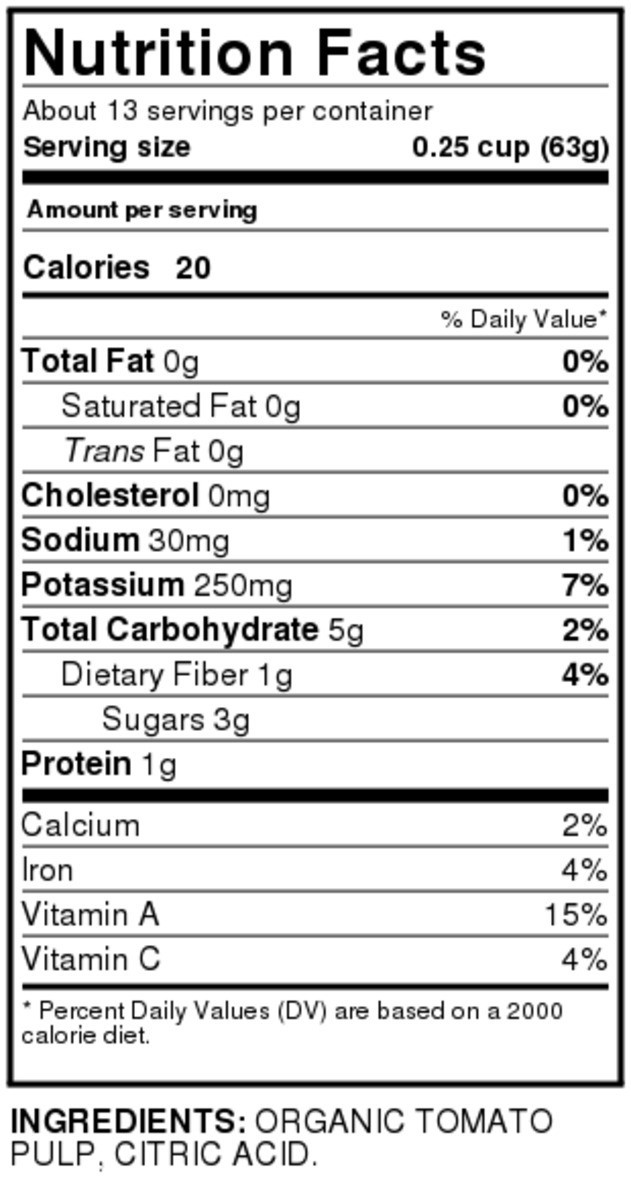 slide 6 of 9, Full Circle Market Tomato Puree, 28 oz