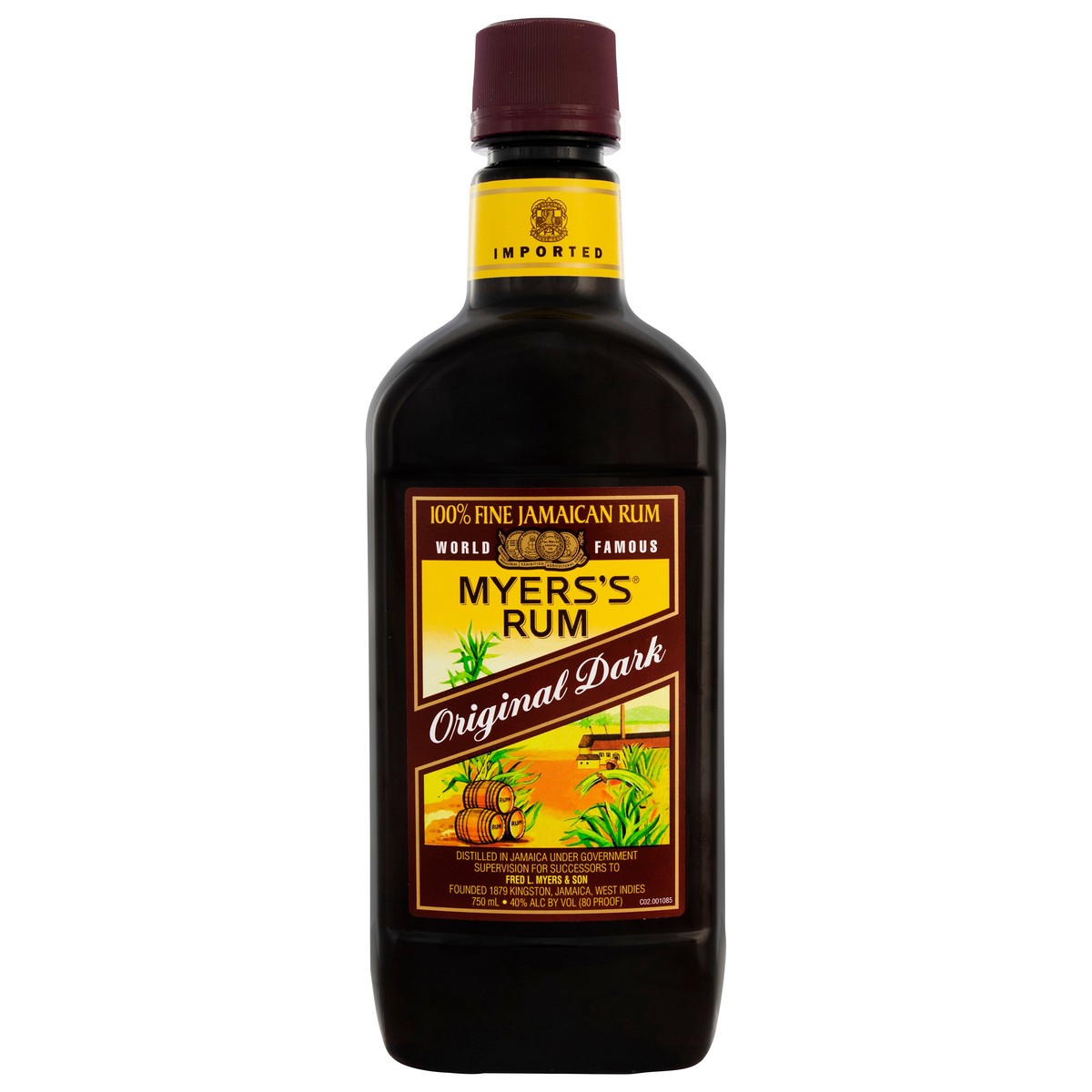 slide 5 of 6, Myers's Original Jamaican Dark Rum, 750ml Traveler Bottle, 80 Proof, 750 ml