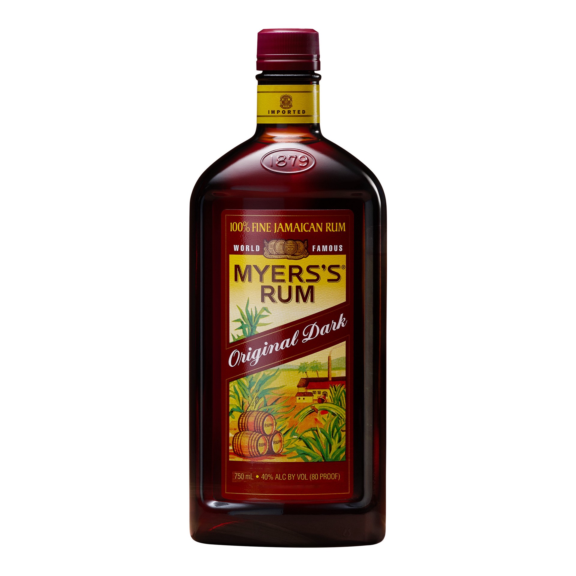 slide 1 of 6, Myers's Original Jamaican Dark Rum, 750ml Traveler Bottle, 80 Proof, 750 ml