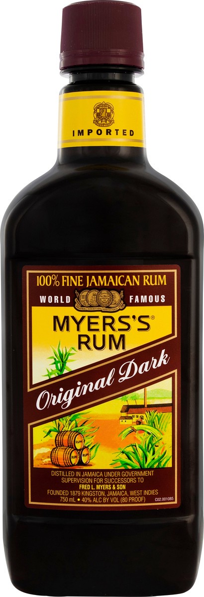 slide 1 of 6, Myers's Rum Myers's Dark Rum, 750ml Traveler Bottle 80 Proof, 750 ml