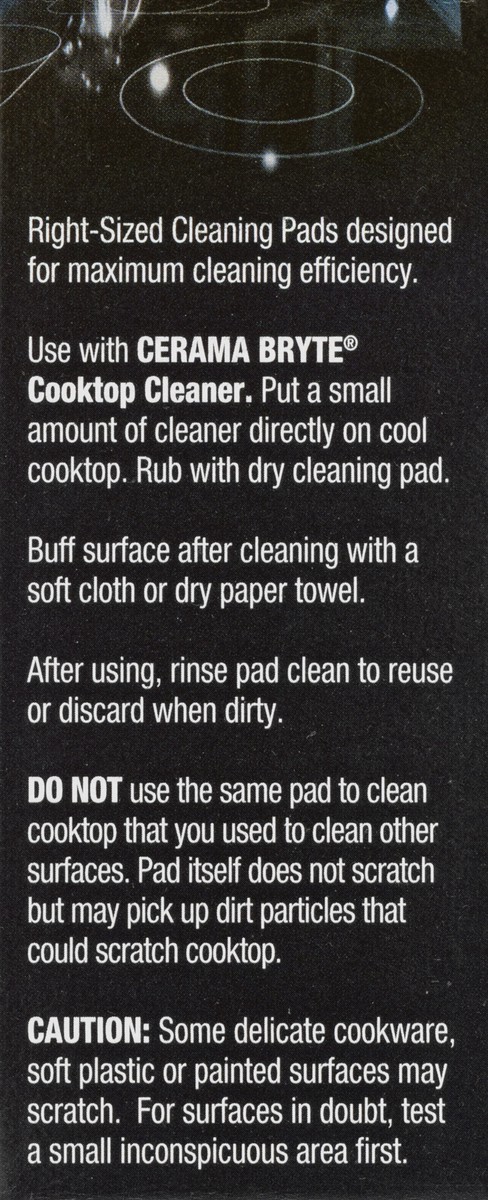 slide 6 of 9, Cerama Bryte Cooktop Cleaning Pads, 5 ct