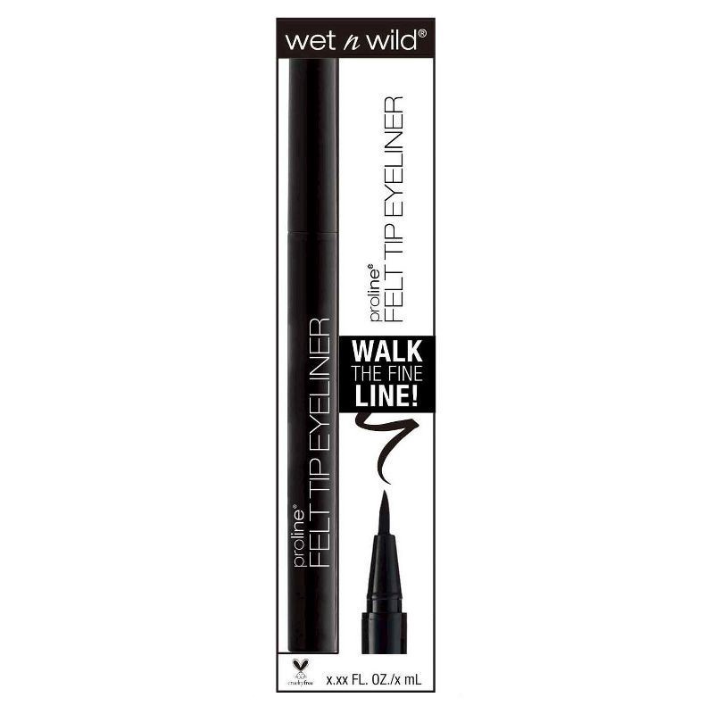 slide 1 of 9, wet n wild Felt Tip, Fine, 875B Black Eyeliner 0.017 oz, 0.02 oz