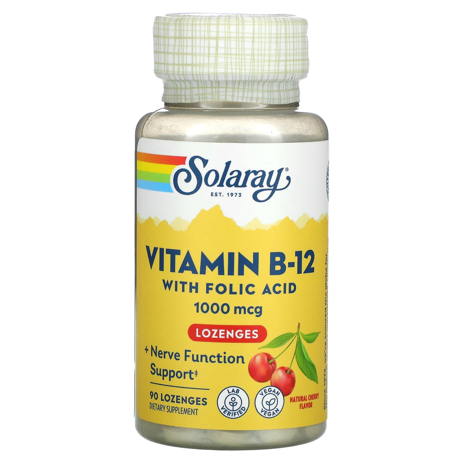 slide 1 of 1, Solaray B12 1000mcg, 90 ct