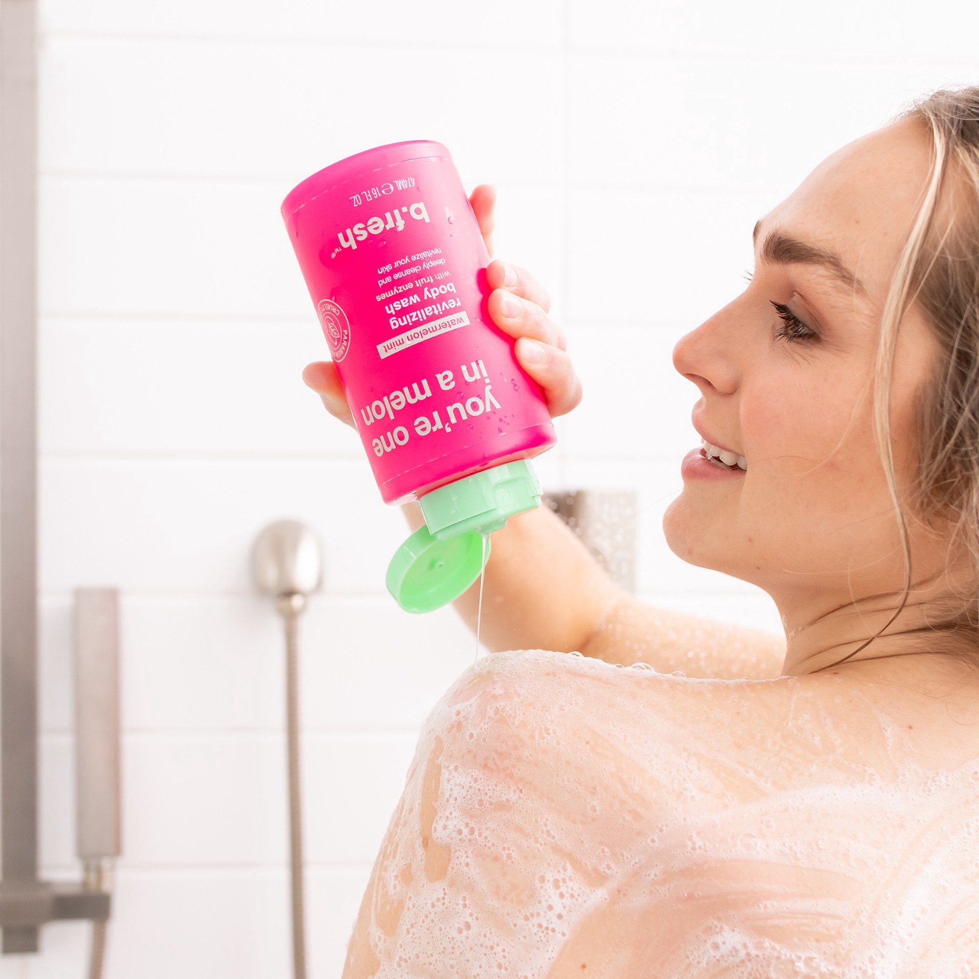 slide 3 of 4, B. Fresh B.Fresh You're One in a Melon Body Wash, 16 fl oz