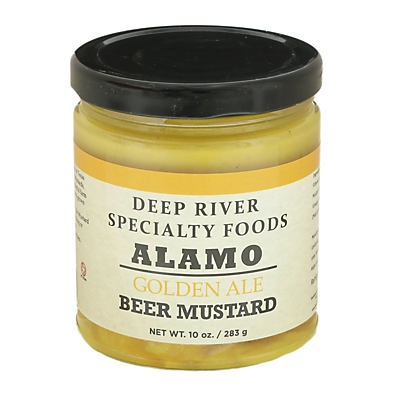 slide 1 of 1, Deep River Specialty Foods Alamo Golden Ale Beer Mustard, 10 oz
