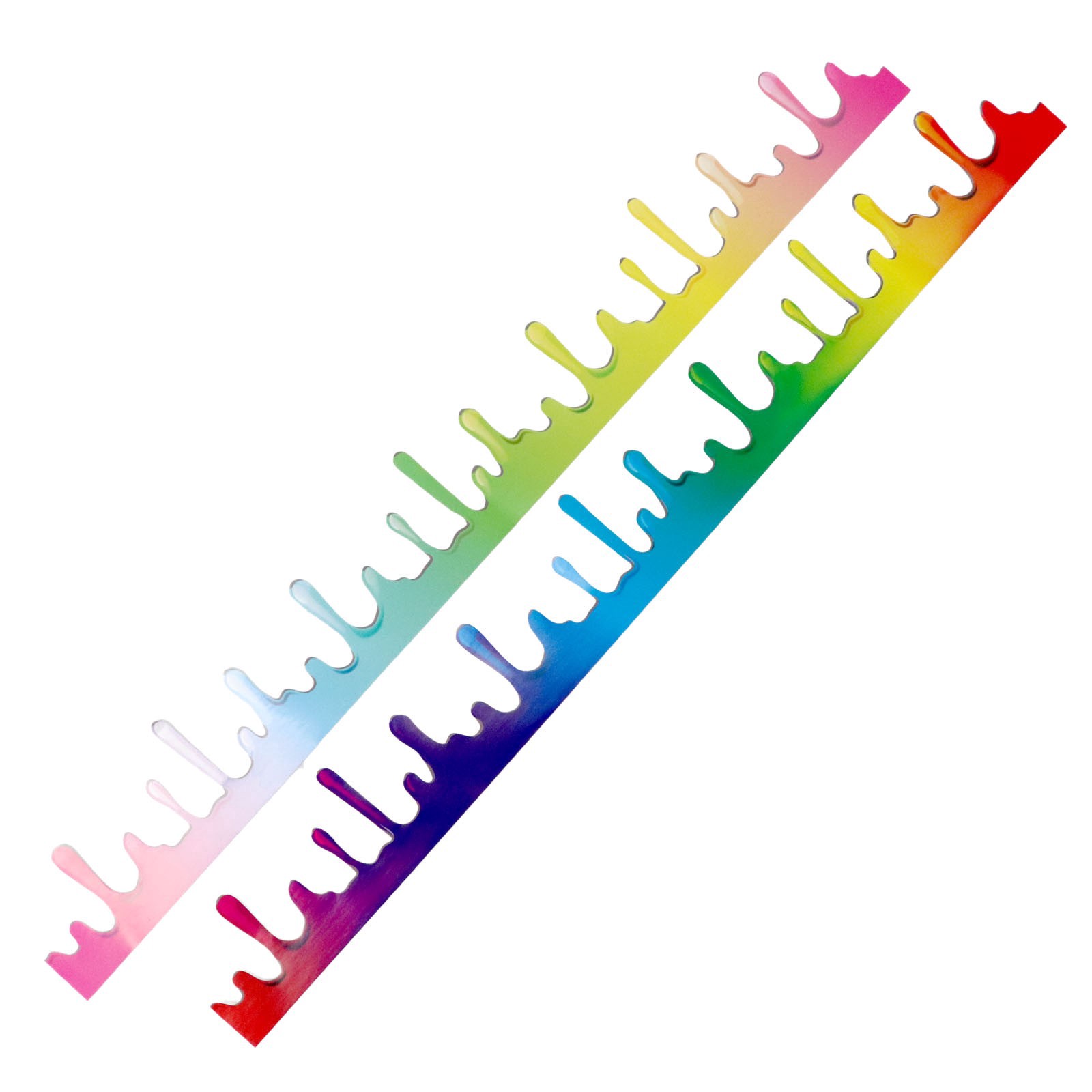 slide 2 of 3, Panoramic Paint Drip Die Cut Stickers By Recollections, 25 in