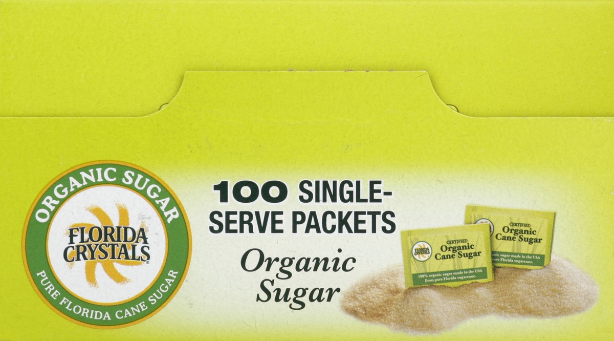 slide 3 of 4, Florida Crystals Pure Florida Cane Packets Organic Sugar, 100 ct; 0.1 oz