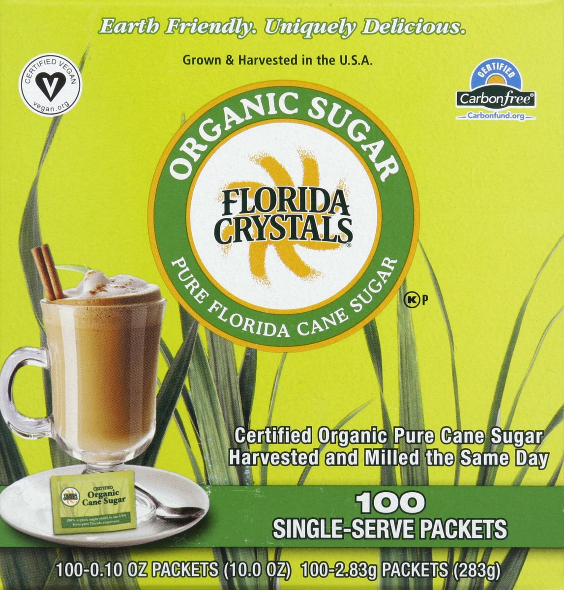 slide 2 of 4, Florida Crystals Pure Florida Cane Packets Organic Sugar, 100 ct; 0.1 oz