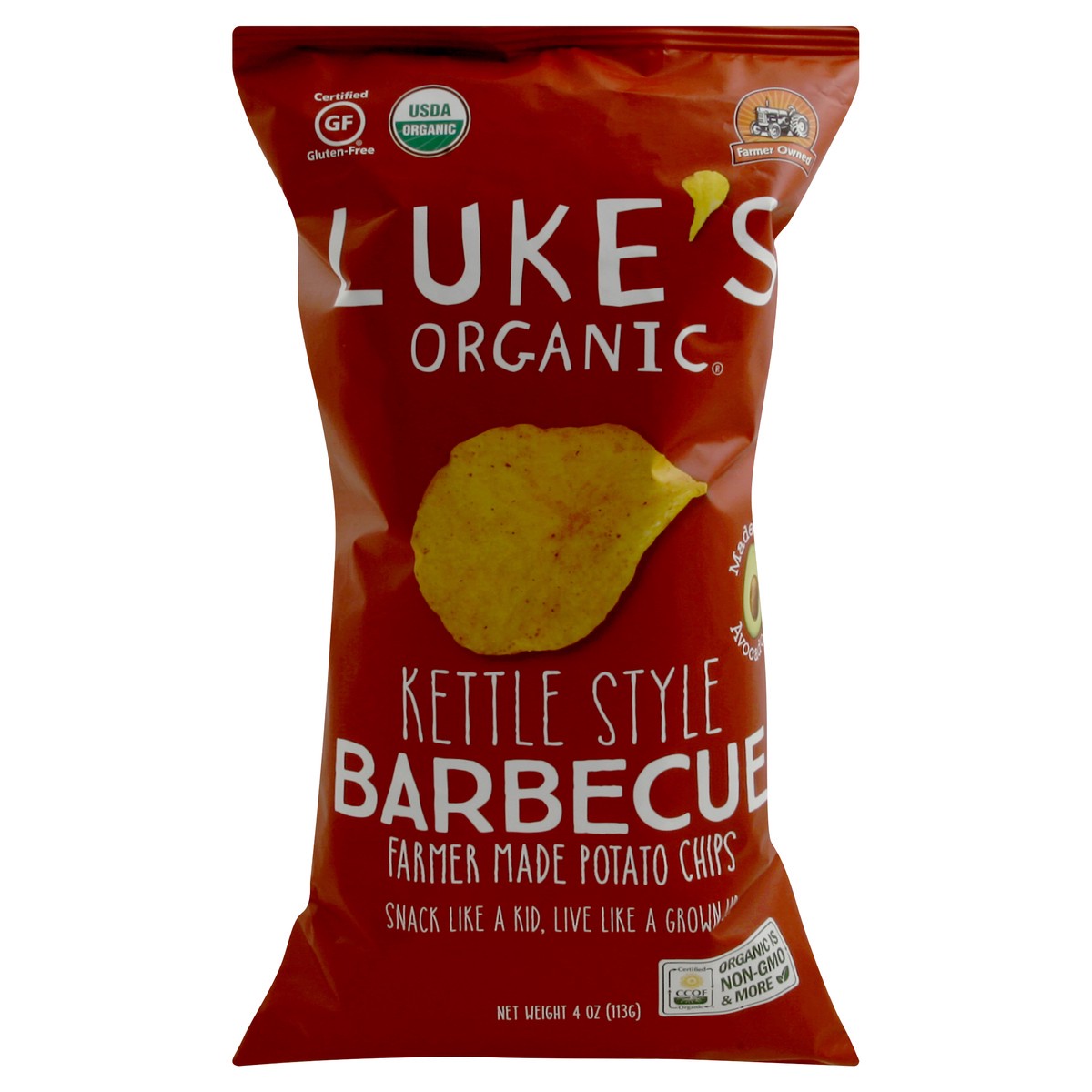 slide 6 of 8, Luke's Potato Chips 4 oz, 4 oz