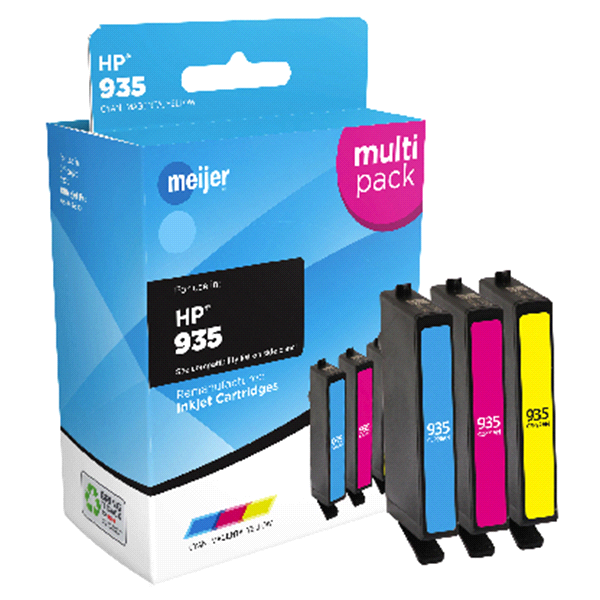 slide 1 of 1, Meijer Brand Remanufactured Ink Cartridge, replacement for HP 935, 1 ct