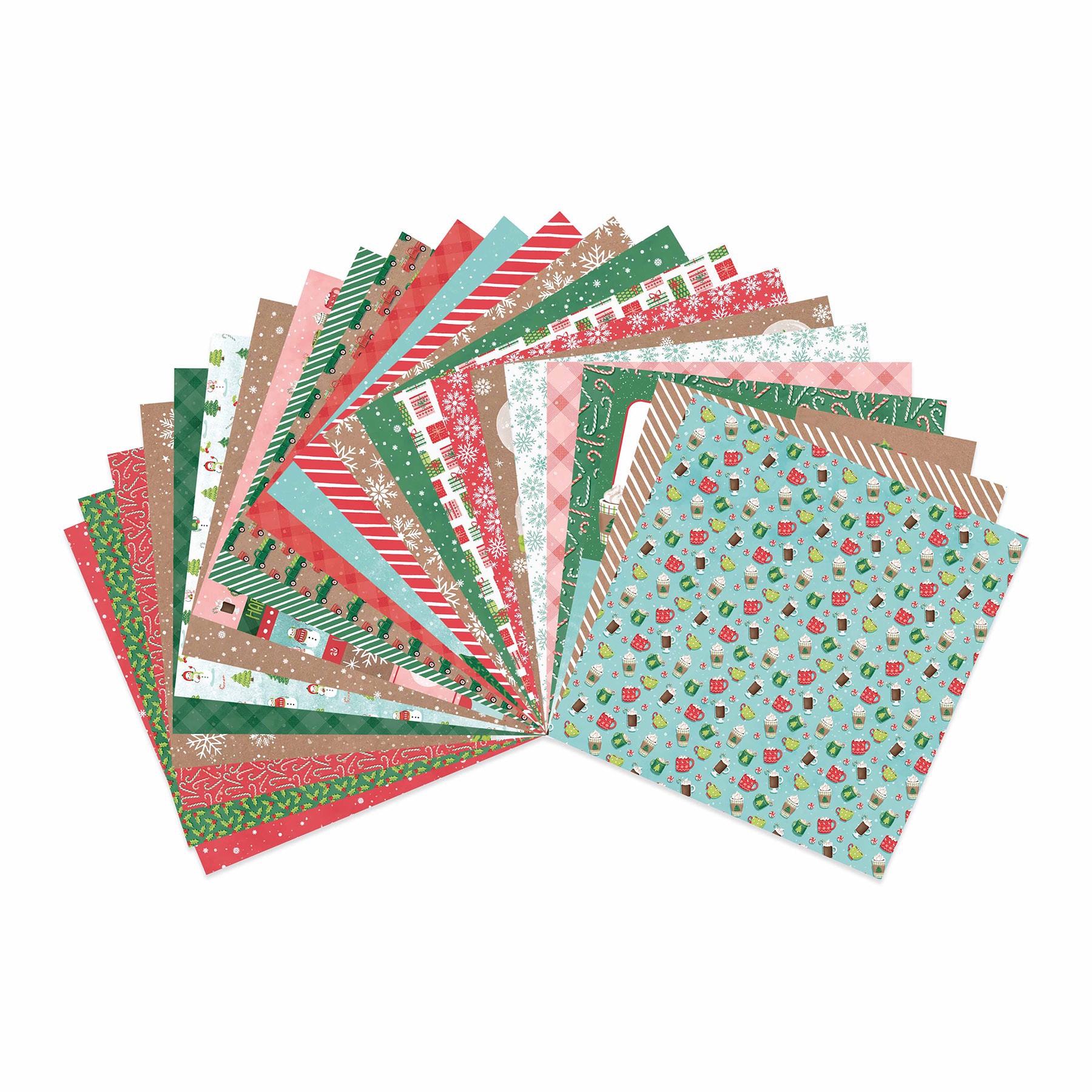 slide 3 of 3, 6" X 6" Christmas Double-Sided Paper Pad, 24 Sheets By Recollections, 6 in x 6 in