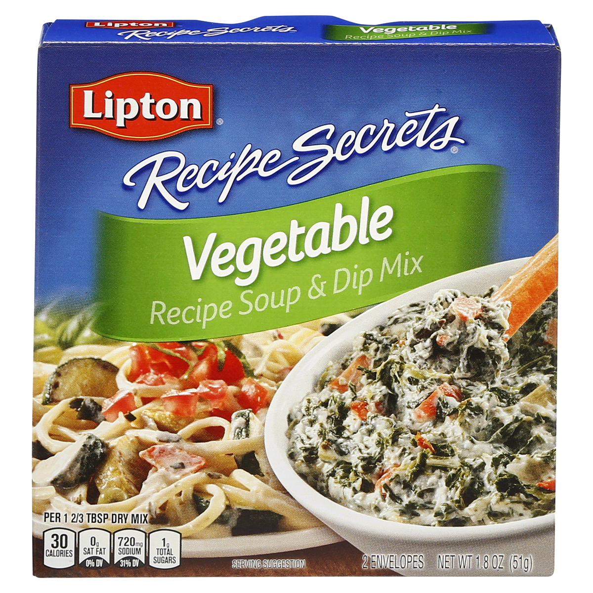 slide 1 of 2, Lipton Recipe Secrets Vegetable Soup and Dip Mix, 1.8 oz