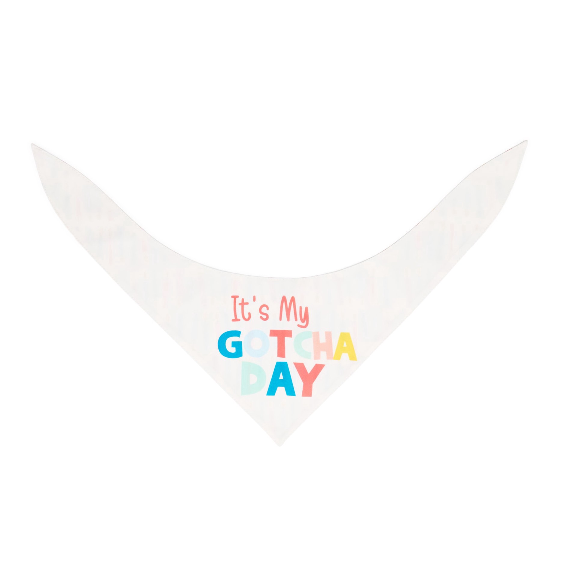 slide 1 of 1, YOULY Gotcha Day Dog Bandana, Large/X-Large, White, 1 ct