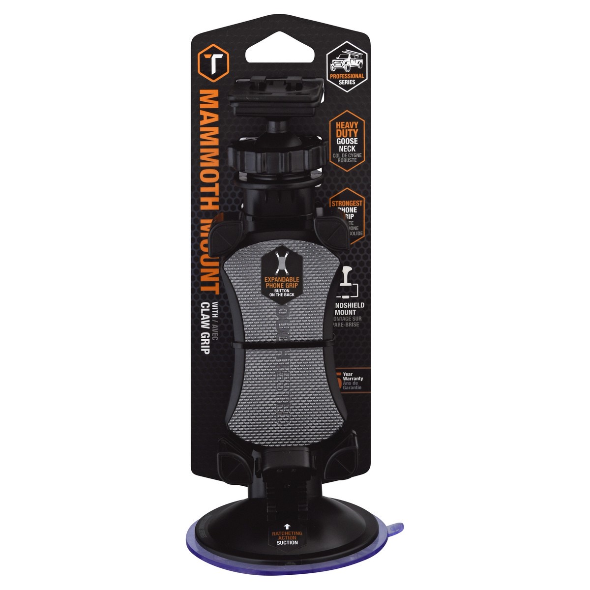 slide 4 of 11, ToughTested Claw Grip Mammoth Mount 1 ea, 1 ct