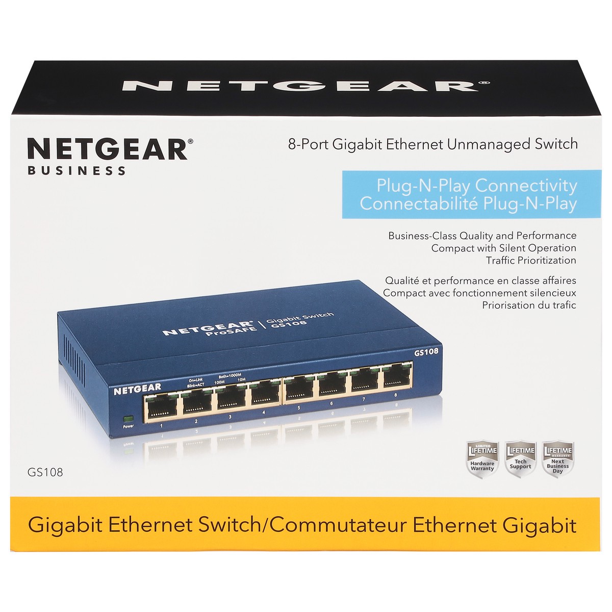 slide 1 of 9, Netgear Prosafe 8-Port Gigabit Desktop Switch, 1 ct