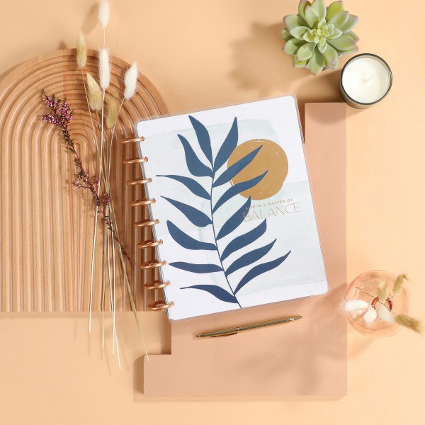 slide 6 of 8, 2024 Happy Planner Monthly/Weekly Classic Happy Planner, 7"" X 9-1/4"", Stress Management/Calm Life, January To December, Ppcd12-377, 1 ct