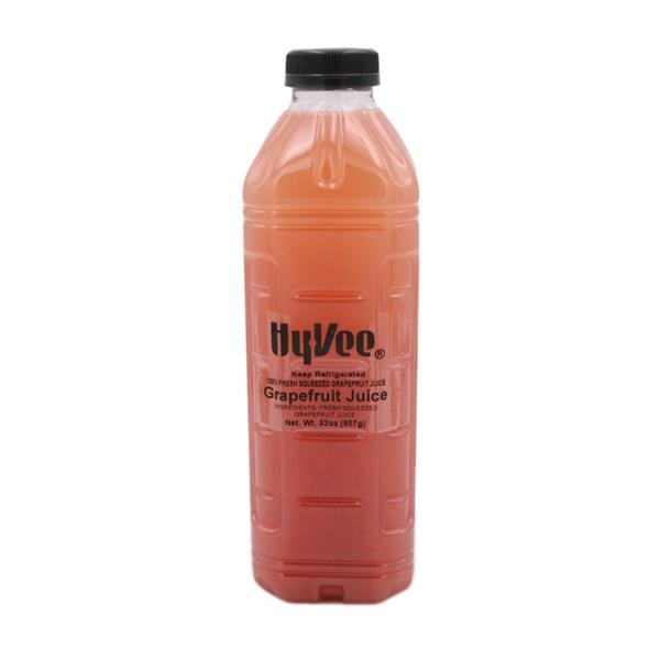 slide 1 of 1, Hy-Vee Grapefruit Juice, 32 oz