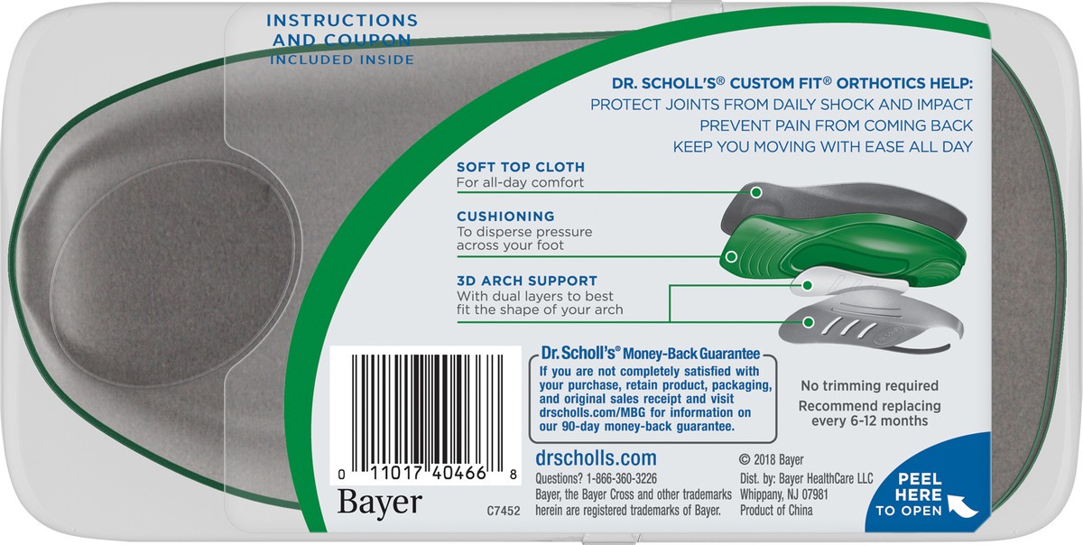 slide 2 of 3, Dr. Scholl's Custom Fit Orthotic Inserts CF 210, 1 pair