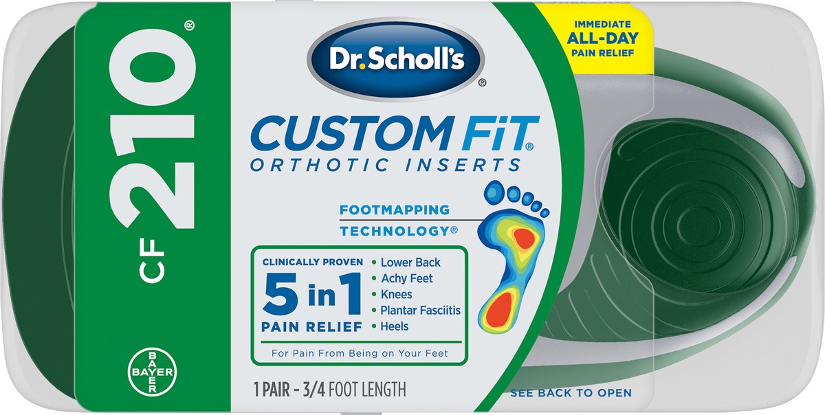 slide 3 of 3, Dr. Scholl's Custom Fit Orthotic Inserts CF 210, 1 pair