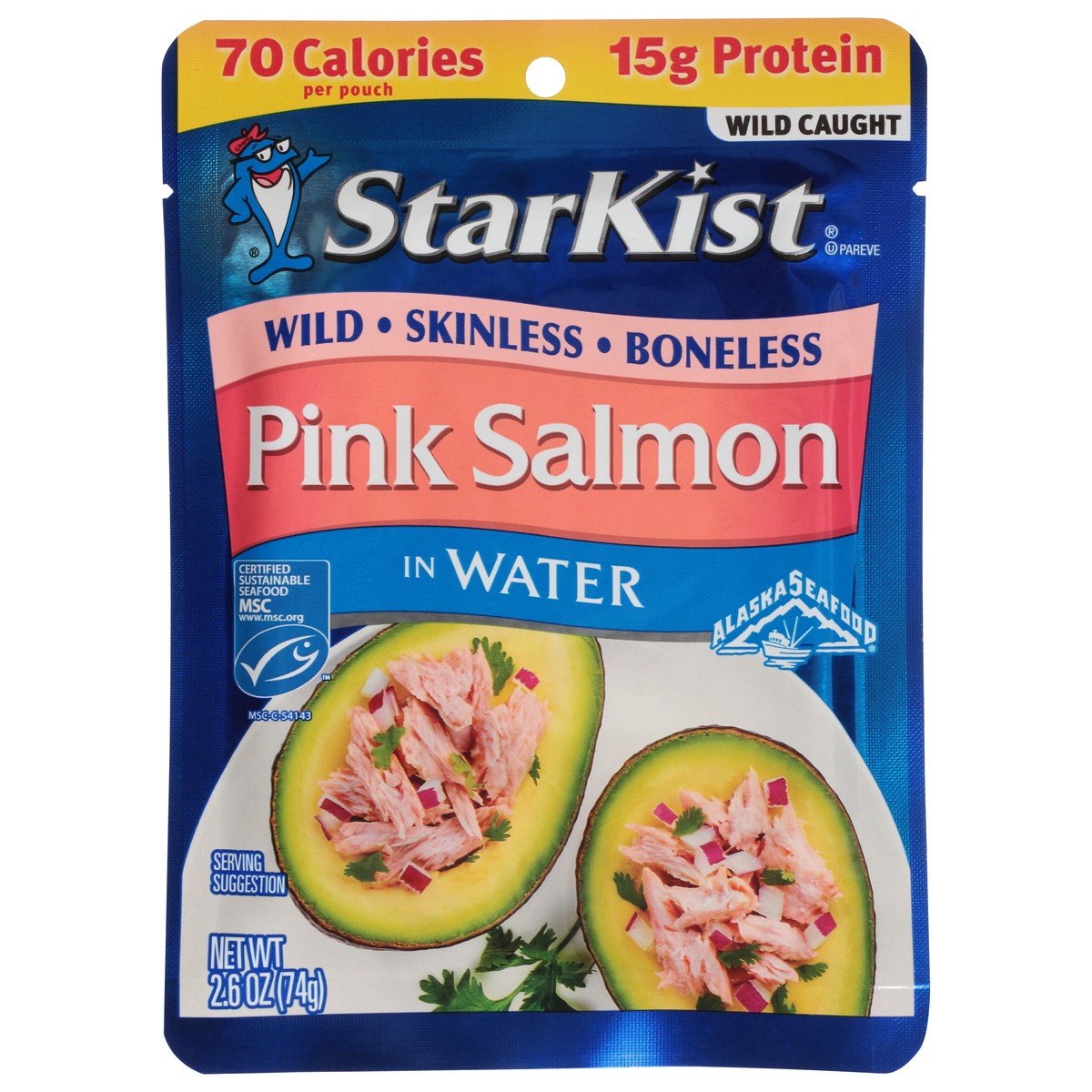 slide 1 of 9, StarKist Wild Caught Pink Salmon in Water 2.6 oz, 2.6 oz