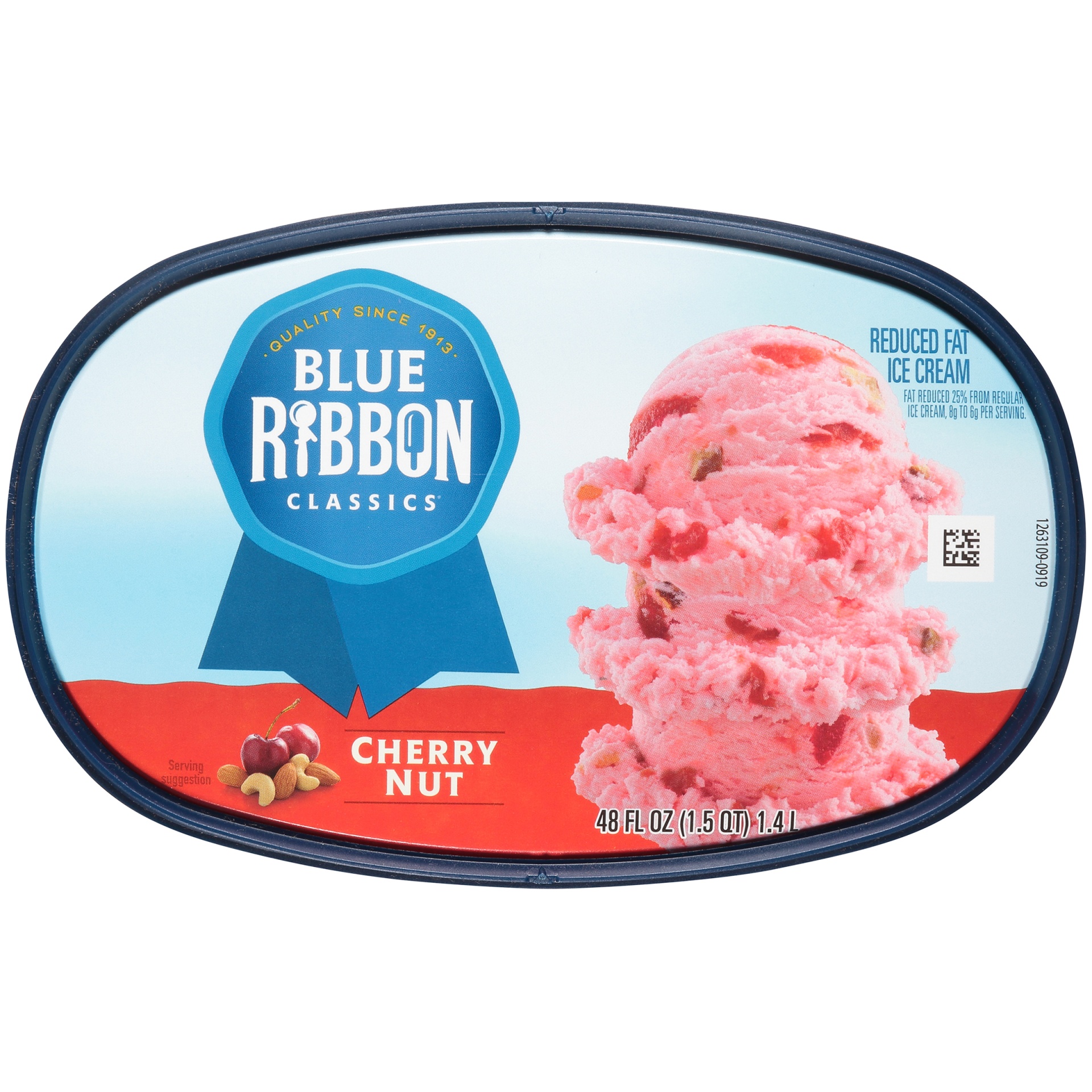 slide 7 of 7, Cherry Nut Frozen Dessert, 48 oz