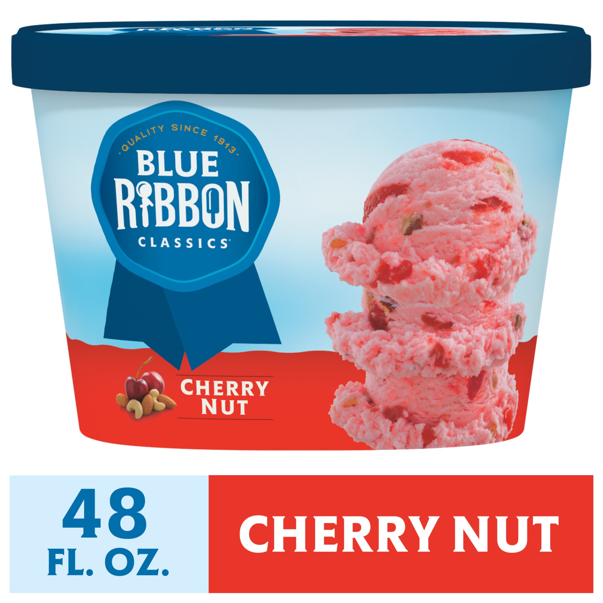 slide 1 of 7, Cherry Nut Frozen Dessert, 48 oz