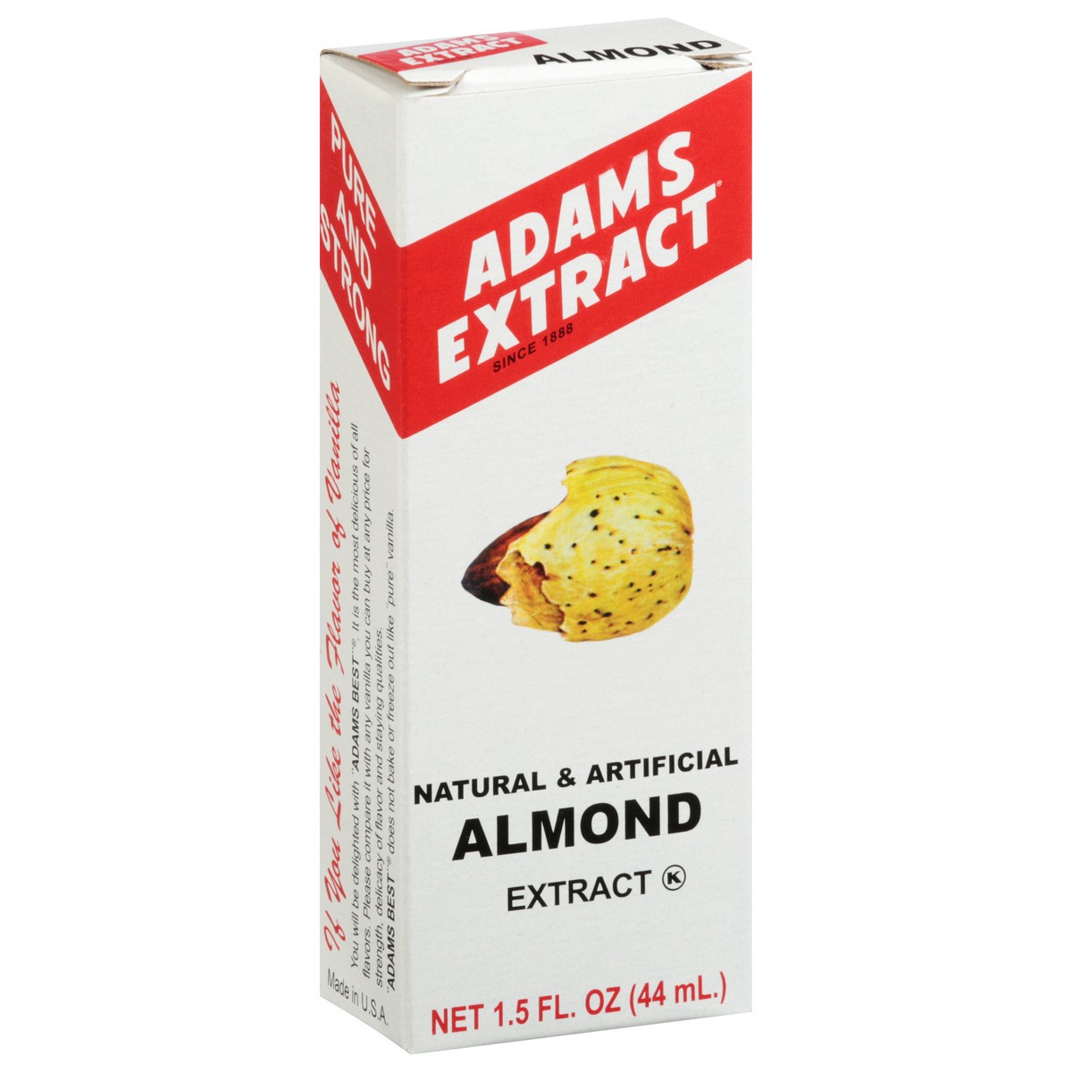 slide 13 of 13, Adams Extract Natural & Artificial Almond Extract 1.5 fl oz, 1.5 fl oz