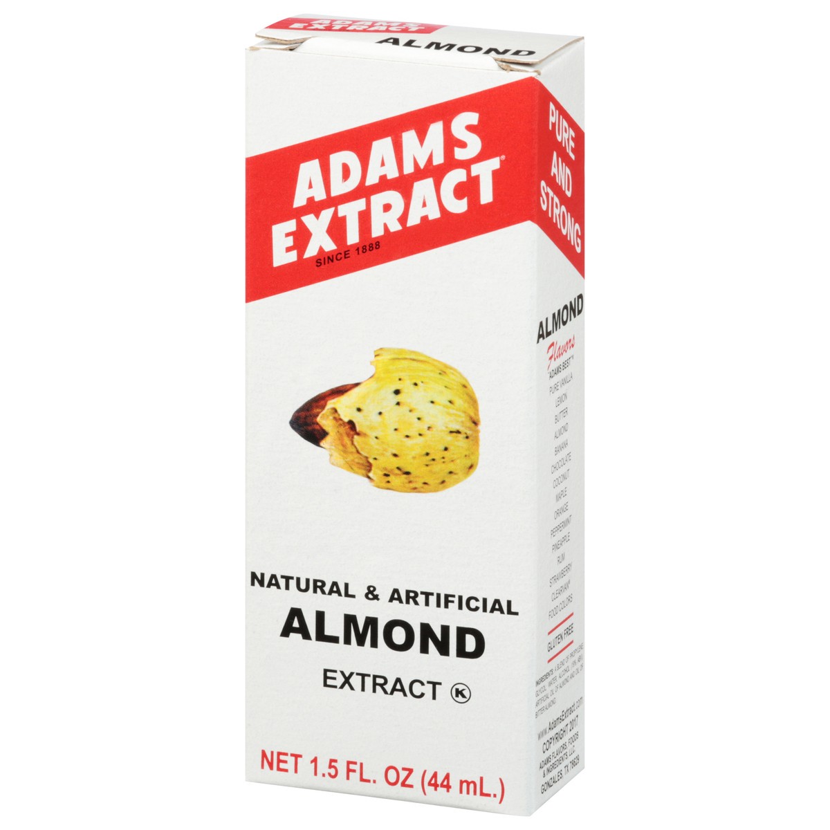 slide 5 of 13, Adams Extract Natural & Artificial Almond Extract 1.5 fl oz, 1.5 fl oz
