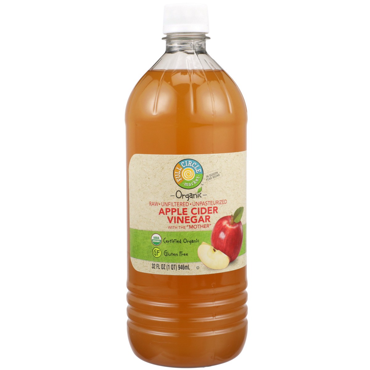 slide 7 of 9, Full Circle Market Apple Cider Vinegar, 32 fl oz