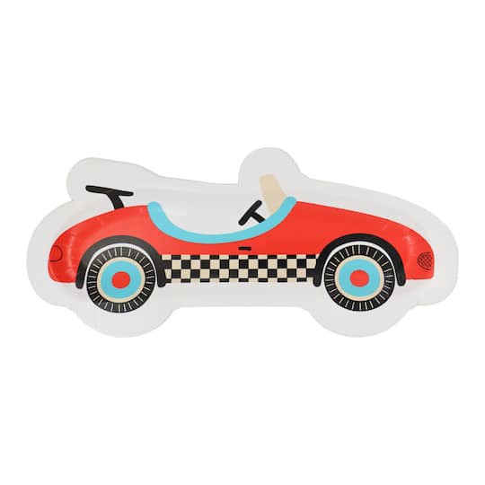 slide 1 of 2, 9" Red Car Shaped Plates, 8ct. By Celebrate It, 8 ct