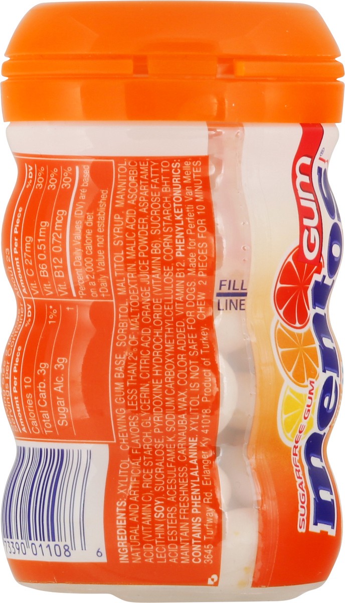 slide 7 of 11, Mentos Sugarfree Citrus Gum with Vitamins 45 ea, 45 ct