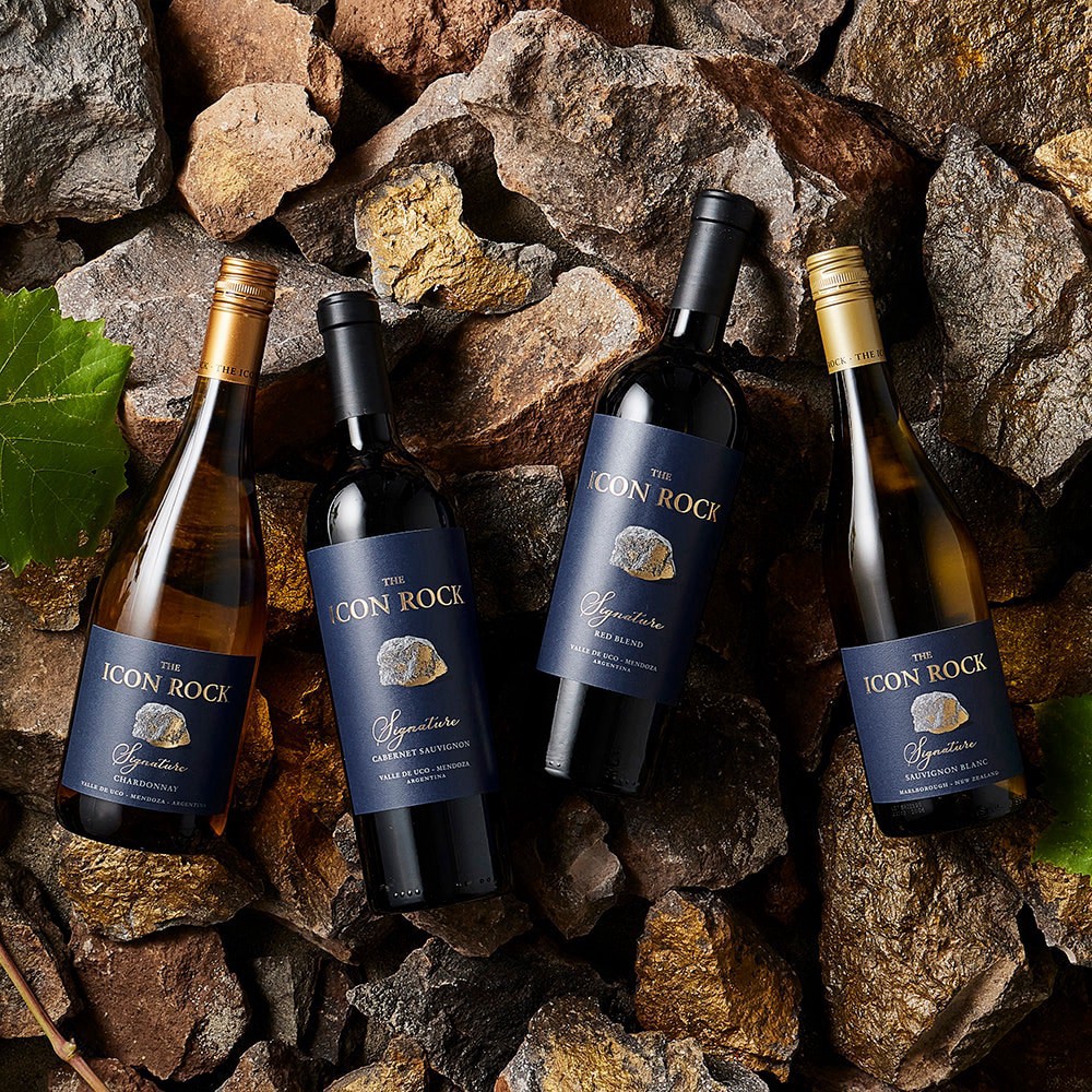 slide 3 of 4, The Icon Rock SigNaturalure Chardonnay Wine, 750 ml