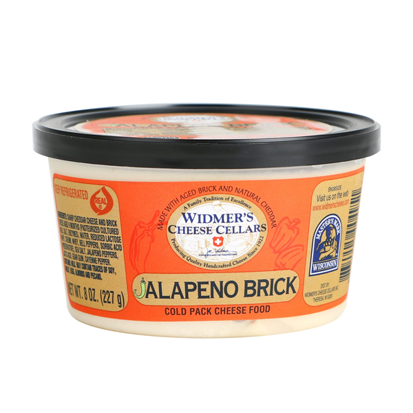 slide 1 of 1, Widmer's Cheese Cellars Jalapeno Brick Cheese Spread, 7 oz