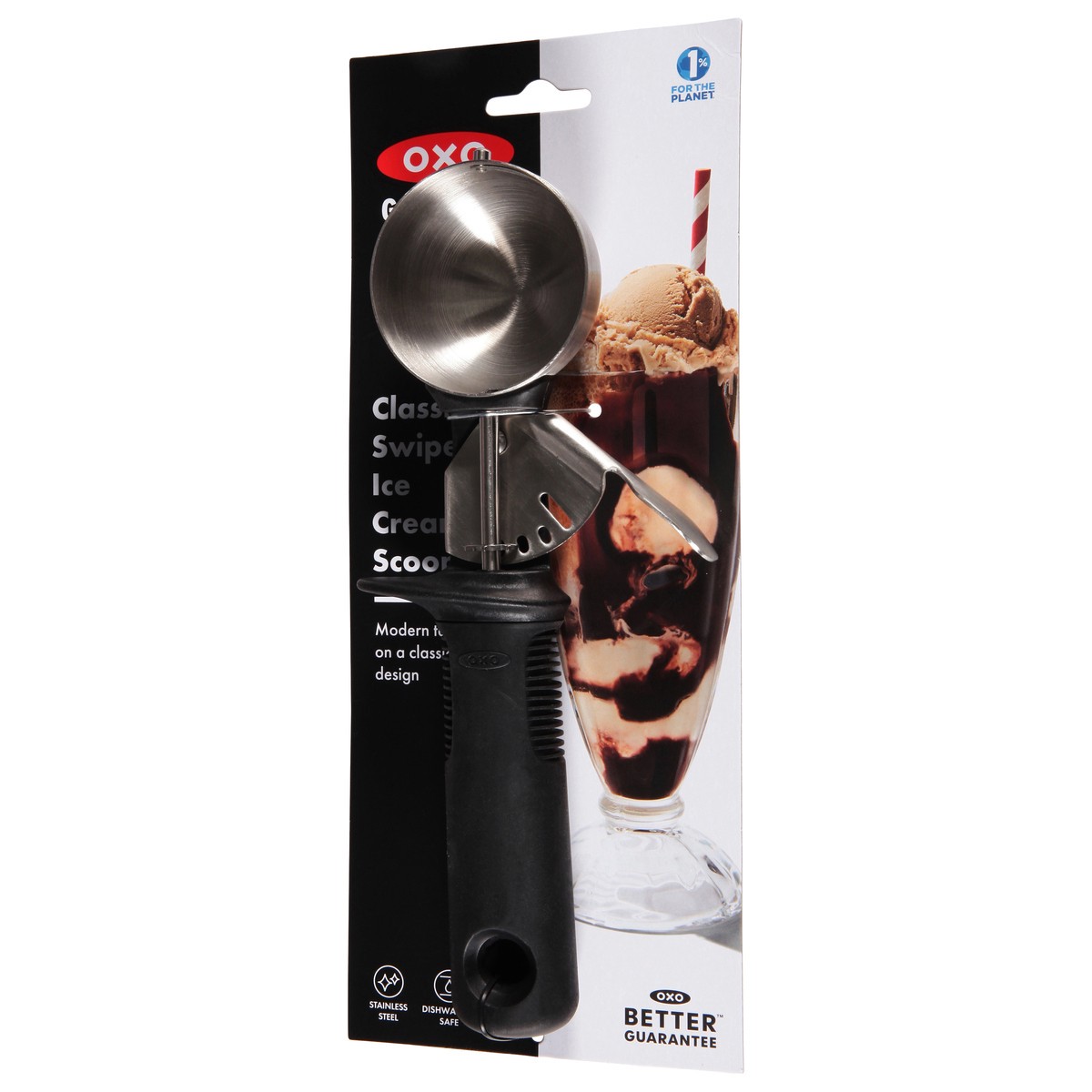 slide 3 of 9, OXO Good Grips Classic Swipe Ice Cream Scoop 1 ea, 1 ct
