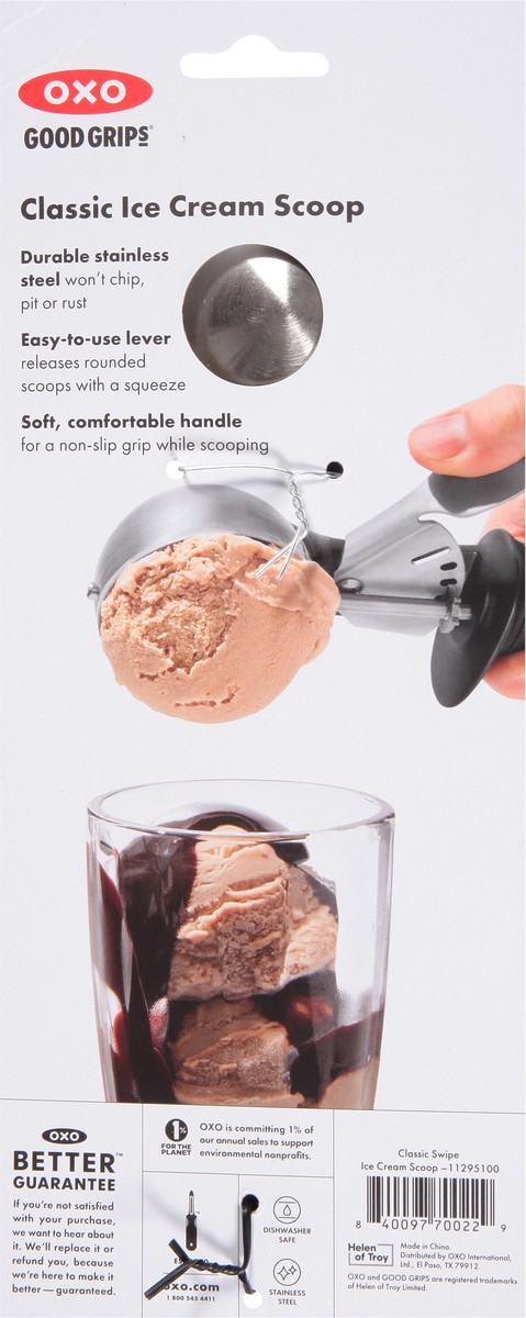 slide 5 of 9, OXO Good Grips Classic Swipe Ice Cream Scoop 1 ea, 1 ct