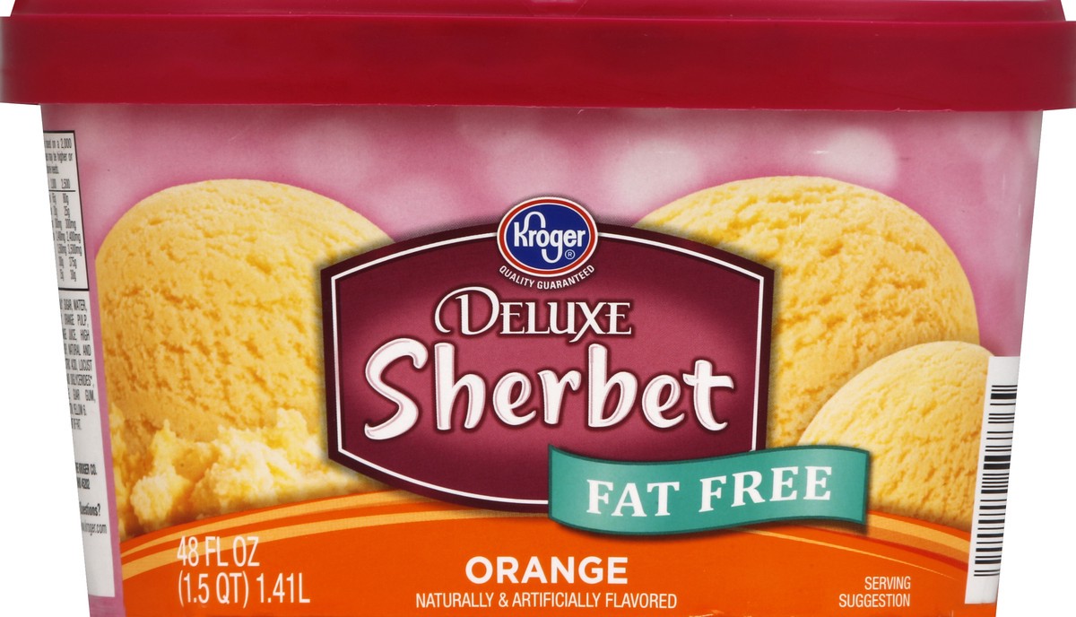 slide 5 of 6, Kroger Deluxe Orange Sherbet, 48 fl oz