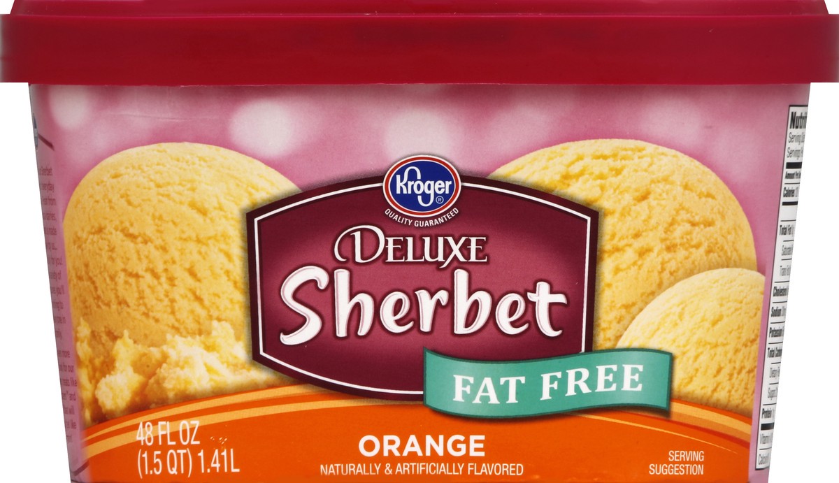 slide 6 of 6, Kroger Deluxe Orange Sherbet, 48 fl oz