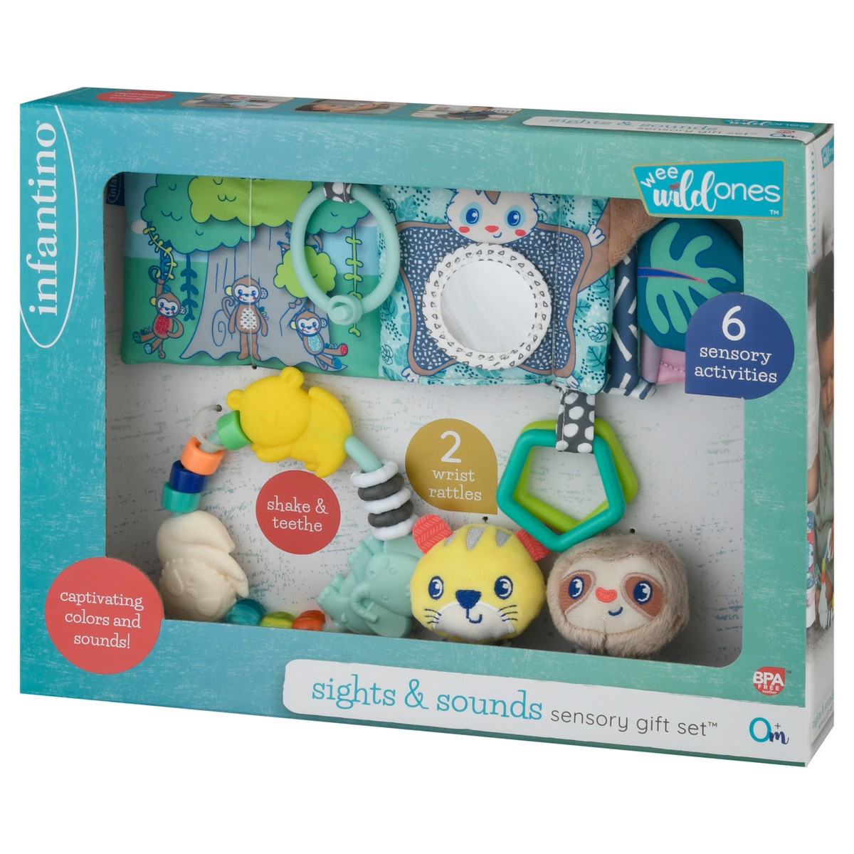 slide 2 of 9, Infantino Sights & Sounds Sensory Gift Set 1 ea, 1 ea