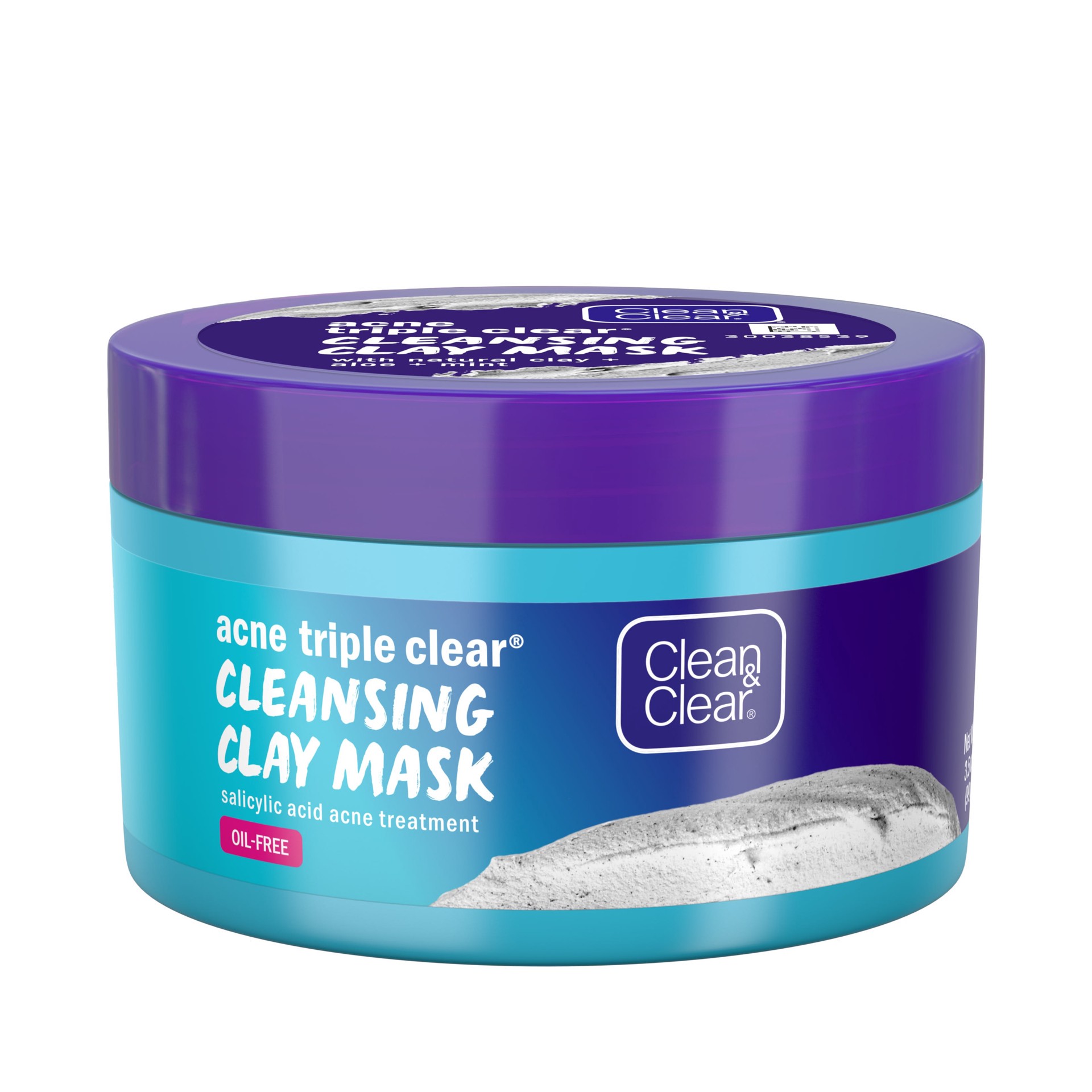 slide 1 of 5, CLEAN & CLEAR ACNE TRIPLE CLEAR Cleansing Clay Mask, 3.5 Ounces, 3.5 oz