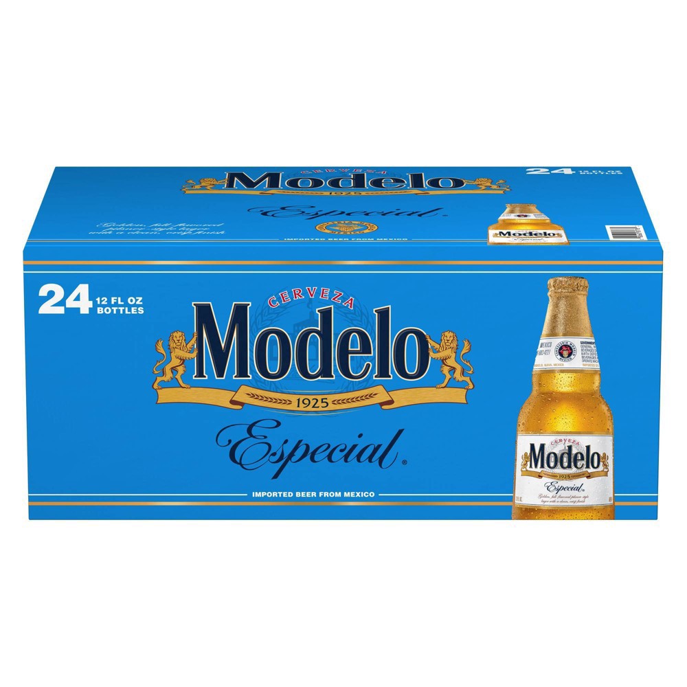 slide 2 of 6, Modelo Mexican Lager Import Beer, 24 pk 12 fl oz Bottles, 4.4% ABV, 288 fl oz