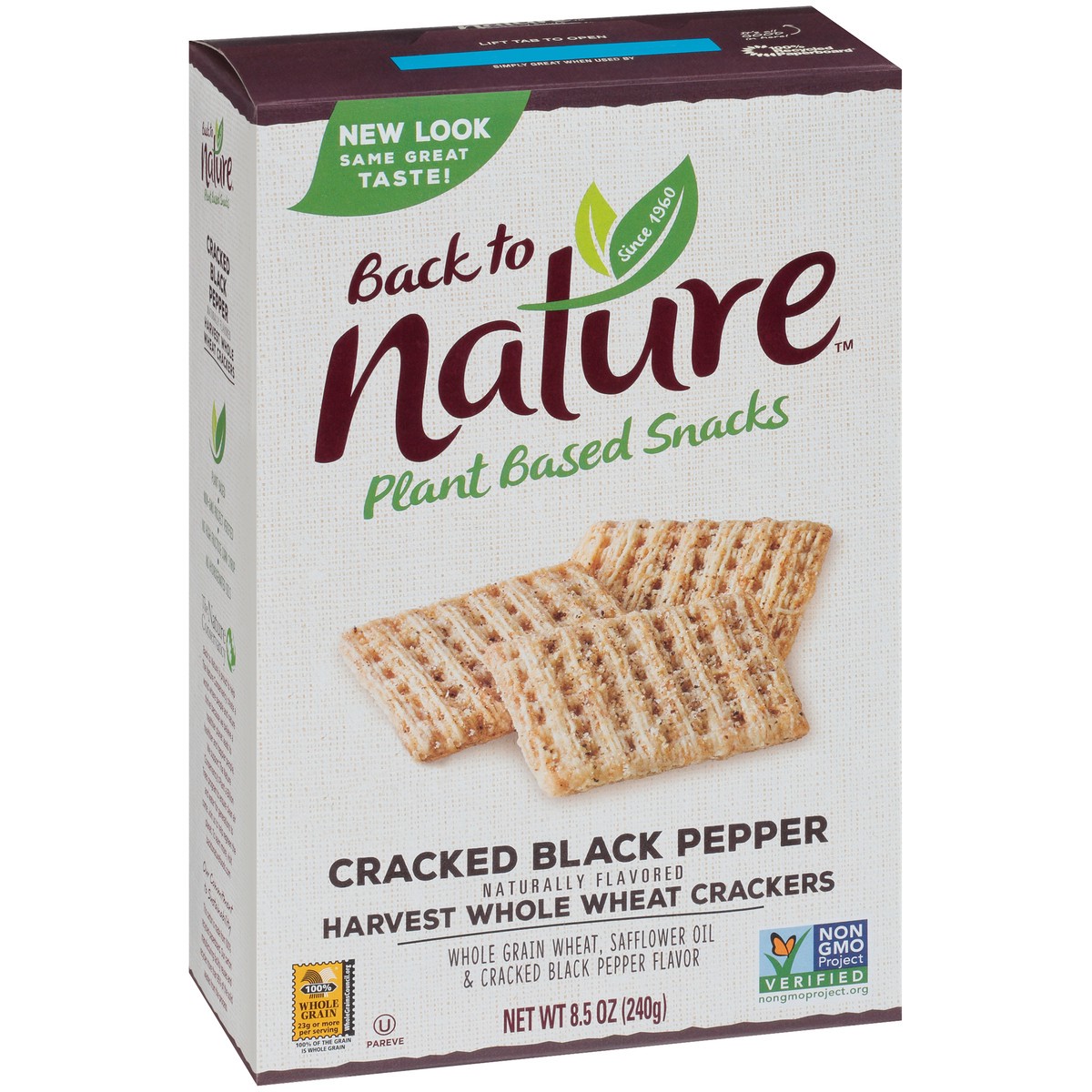 slide 2 of 9, Back to Nature Crackers, 8.5 oz