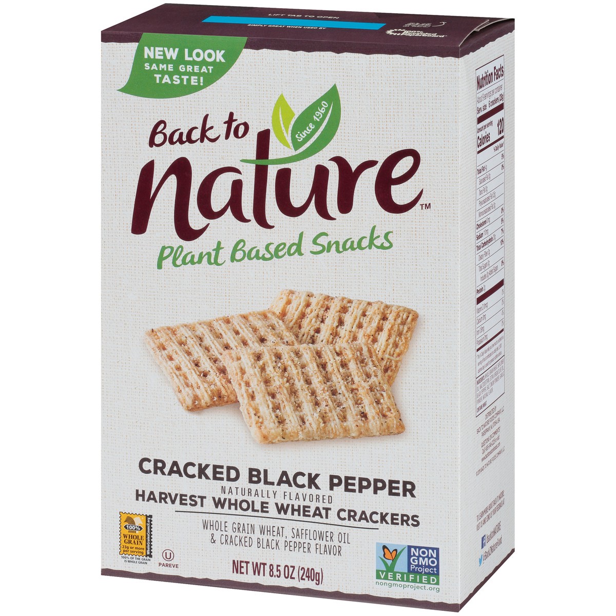 slide 3 of 9, Back to Nature Crackers, 8.5 oz