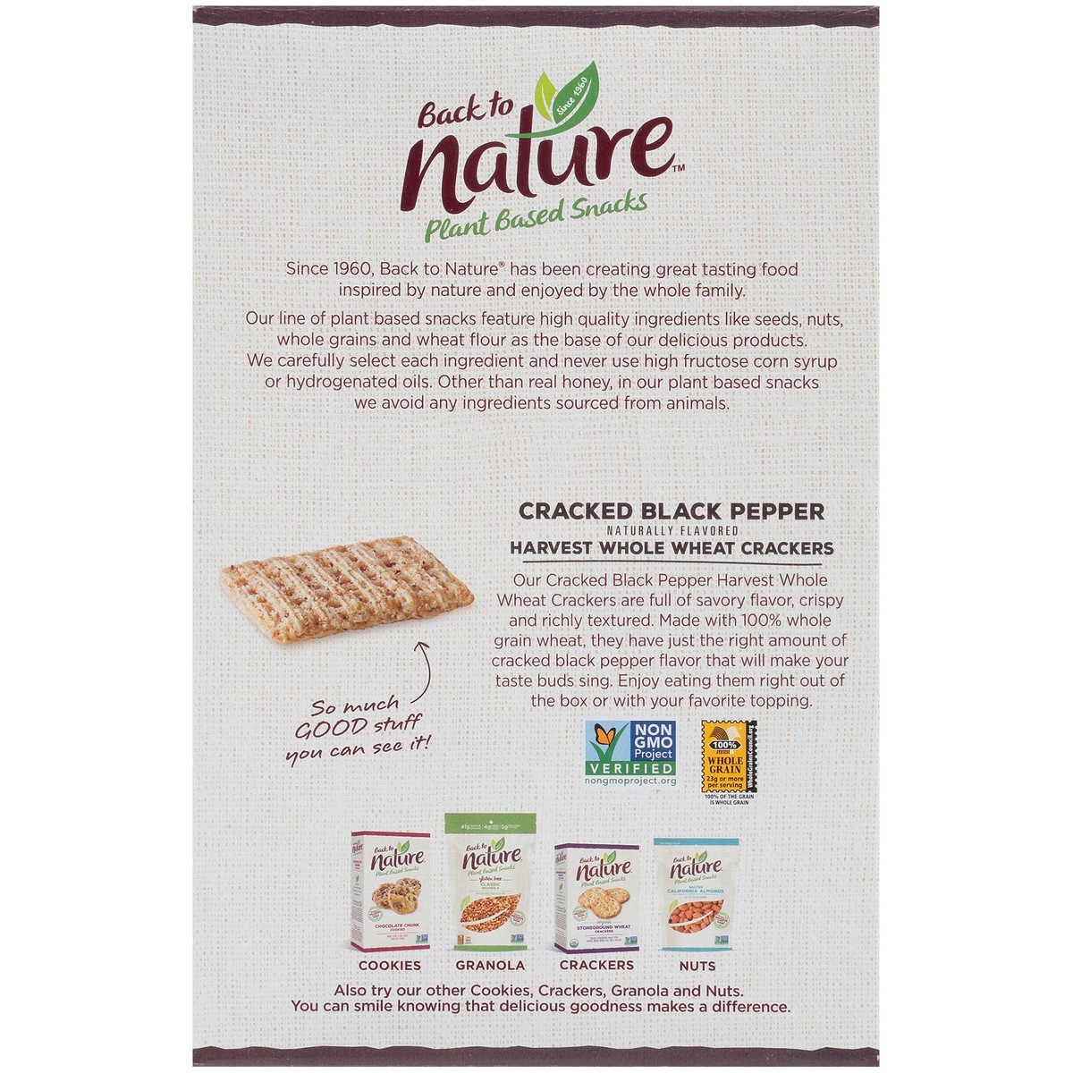 slide 6 of 9, Back to Nature Crackers, 8.5 oz