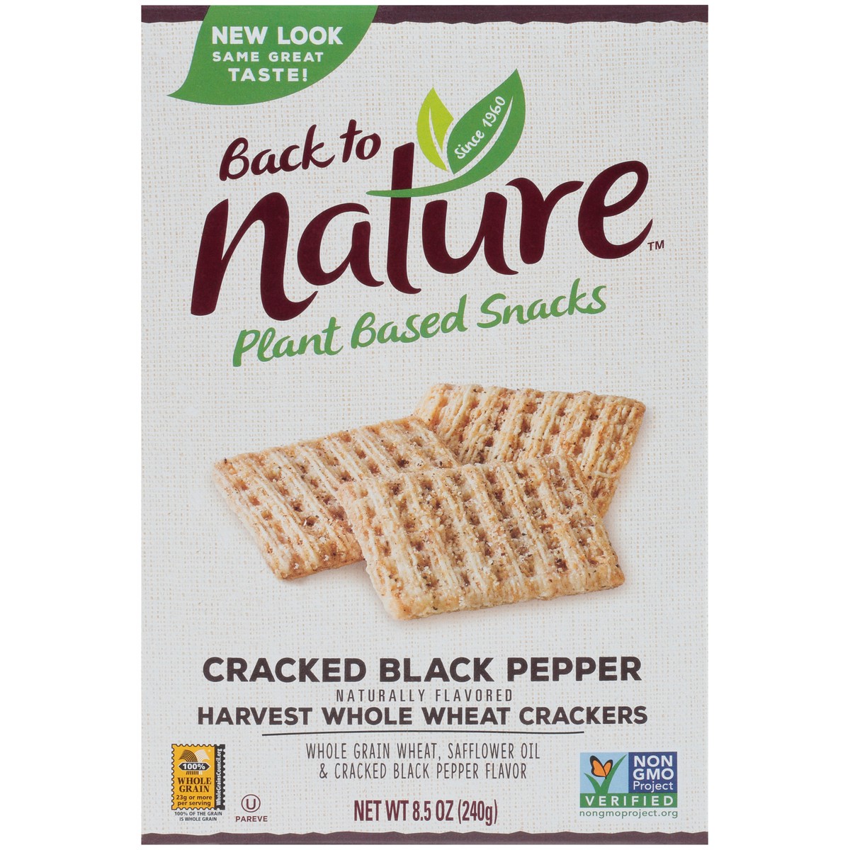 slide 5 of 9, Back to Nature Crackers, 8.5 oz