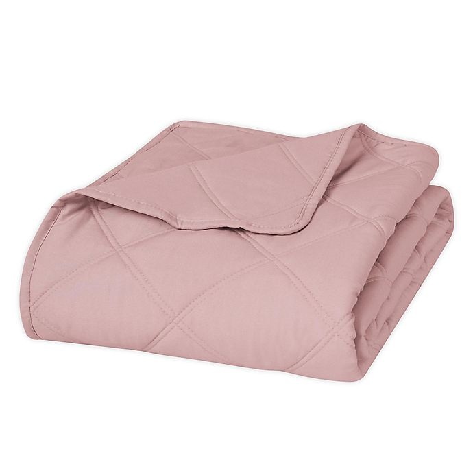 slide 1 of 2, Ellen Tracy Quilted Throw Blanket - Rose, 1 ct