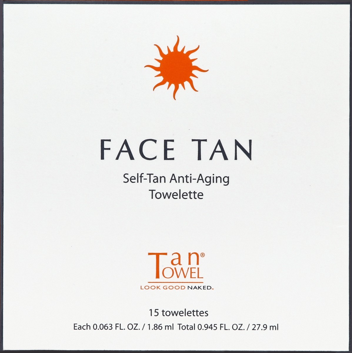 slide 1 of 4, Tan Towel Anti-Aging Towelette 15 ea, 15 ct