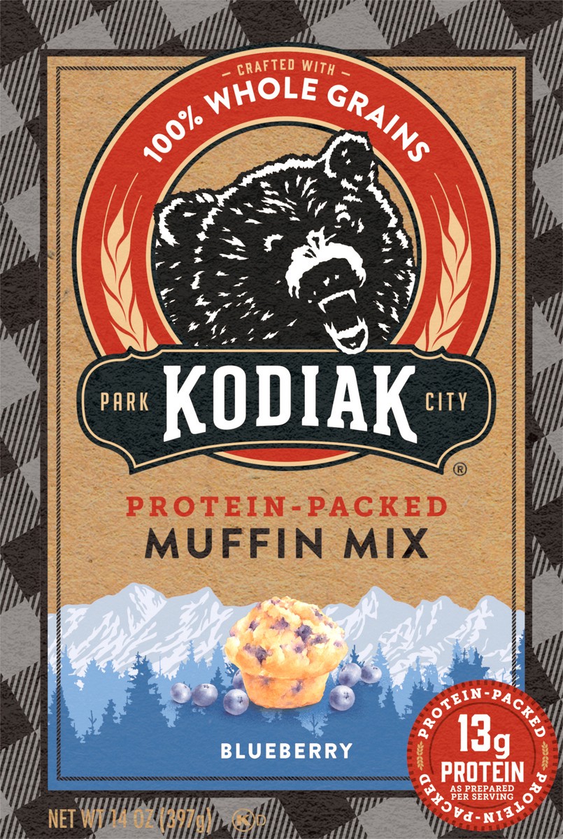 slide 6 of 8, Kodiak Cakes Muffin Mix, Blueberry, 14 oz, 14 oz