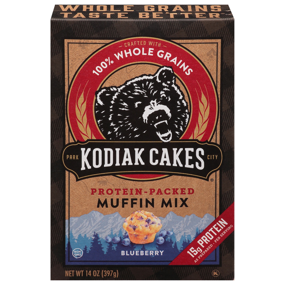 slide 1 of 6, Kodiak Cakes Blueberry Muffin Mix, 14 oz
